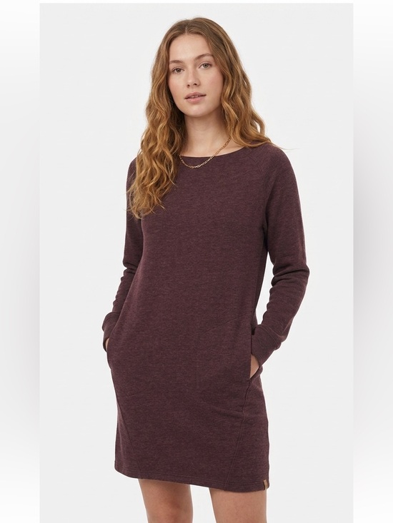 tentree Dresses & Skirts - Tentree Fleece Crew Dress Women's XS Mulberry Gorpcore Casual Outdoor Organic